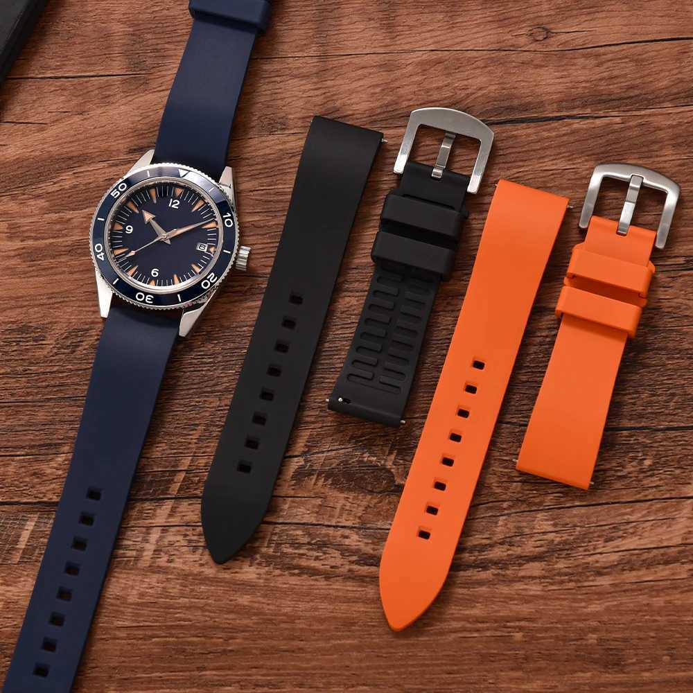 18192021222324mm FKM Rubber WATCH StrAP Diving Sports Quick Release StrAP Rubber Bracelet Band W250928