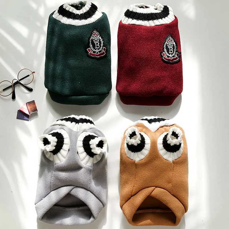 Autumn and winter knitted vest Vneck college style pet clothes vest Teddy Winter Warm Pet Sweater College Style Puppy Knitwear X250928