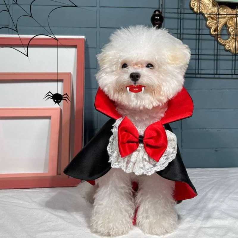 Halloween Pet Cosplay Vampire Cloak for Small Medium Dog Cat Puppy Costumes Kawaii Pet Christmas Festival Outfits X250928