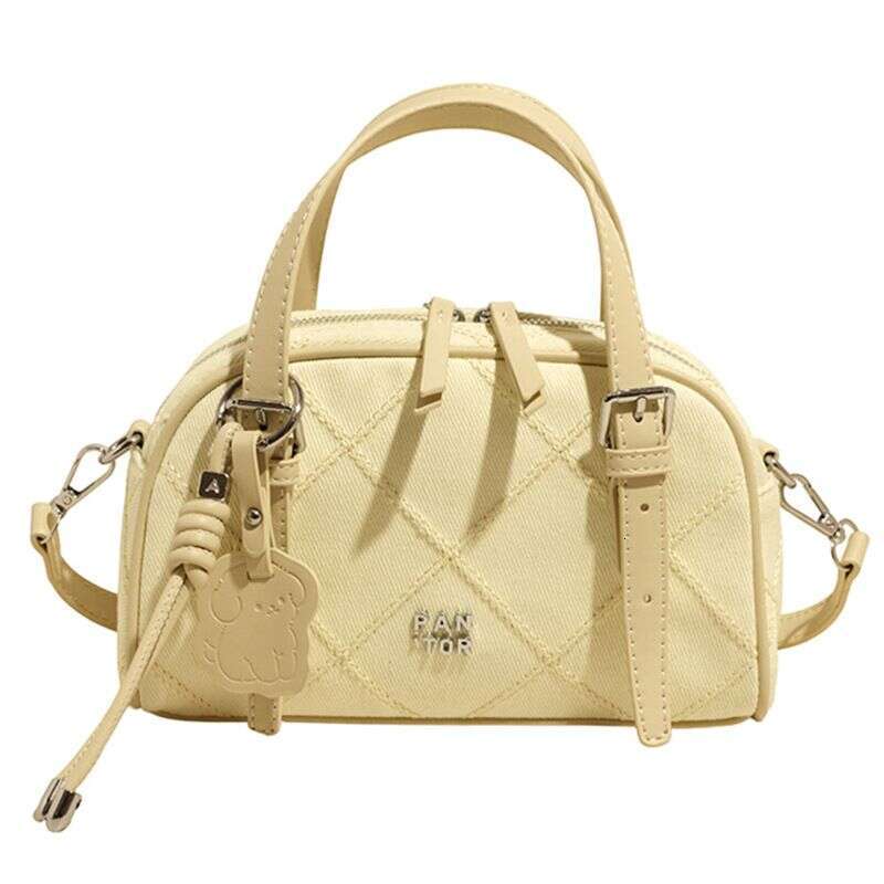 Women's Bags Niche Design Dia Embroidery Light Blue Denim Female Hand Held Shoulder Crossbody Pillow Bag