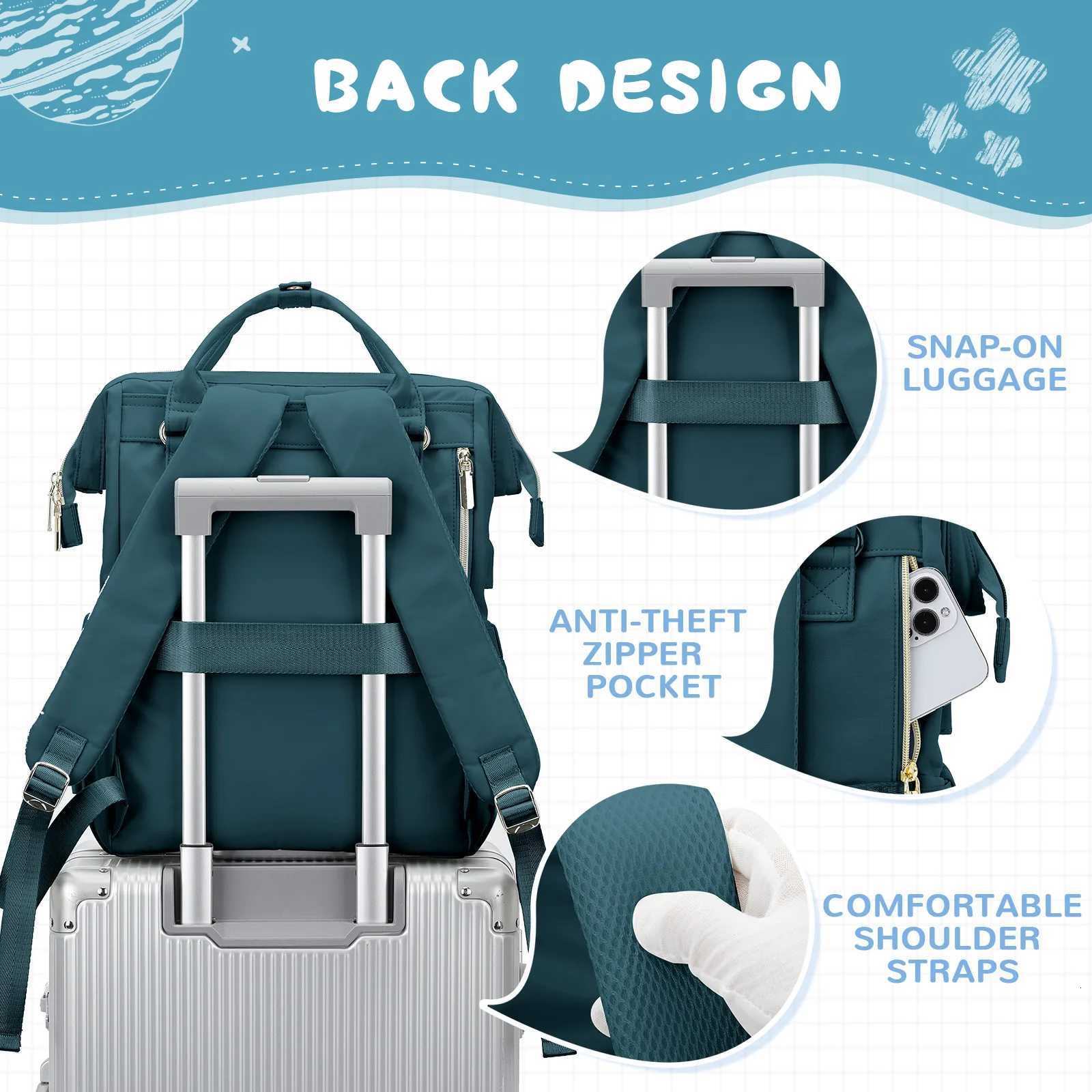 Diaper Bag Backpack Waterproof Travel Bag Mommy Tote Bag Foldable Storage Baby Diaper Hanging Bag Women Backpack Laptop BackpackXJ250928