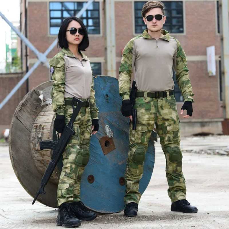 Uniform Clothes Tactical Shirts Combat Suits Airsoft Camo Men Clothes Men Clothing ShirtCargo Pants Knee Pads Wearresistant W250928