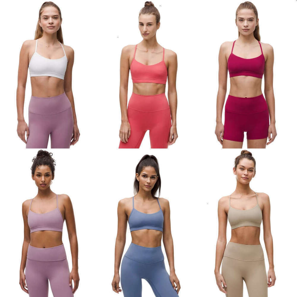 2025 5A Yoga Bra luluity lemonion leggings luluity lemonion Set Women Elastic 25 pants Sports Pant Girls Short Y Bra sets Chest Pad Bra sets