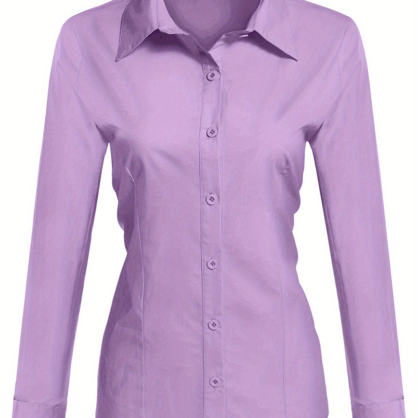K2263 Popular slim-fit women's shirts for foreign trade. Basic button-down tops. Exclusively for cross-border e-commerce. Samples available.