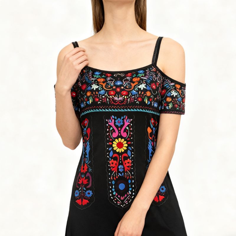 Casual Summer Chic: Pink Grapefruit-Colored Flowy V-neck Gown with Delicate Lace Trim by Females-CF52235