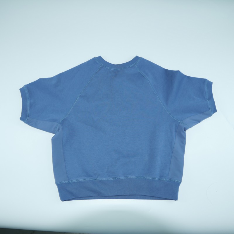 Men's American Retro Minimalist Solid Short-Sleeve Tee - Summer Casual Versatile Cotton Batwing Sleeve Top, Customizable Pattern-01014