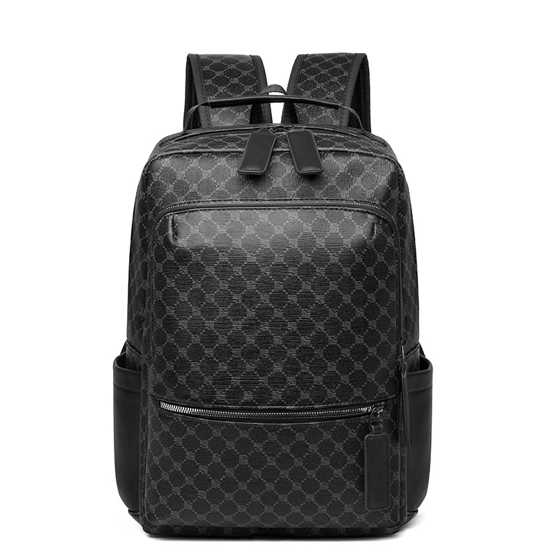 Free shipping men simple backpack new fashion large capacity computer bag popular print travel backpack 2025