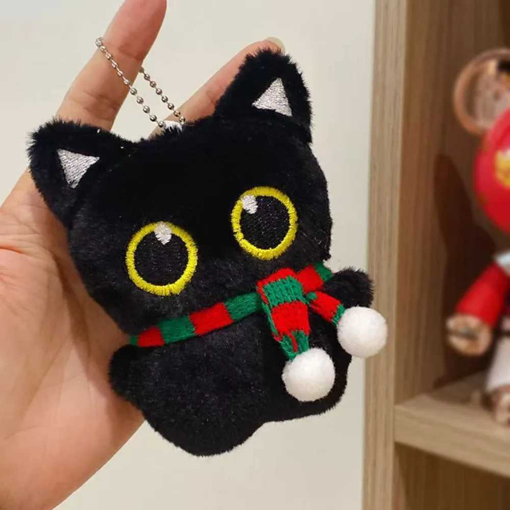 New Cute Black Cat plush toy Doll Small Pendant Cuddly Pillow Cushion Ins Black Cat Plush Toy Doll for Boy Girl Birthday GiftsXJ250928