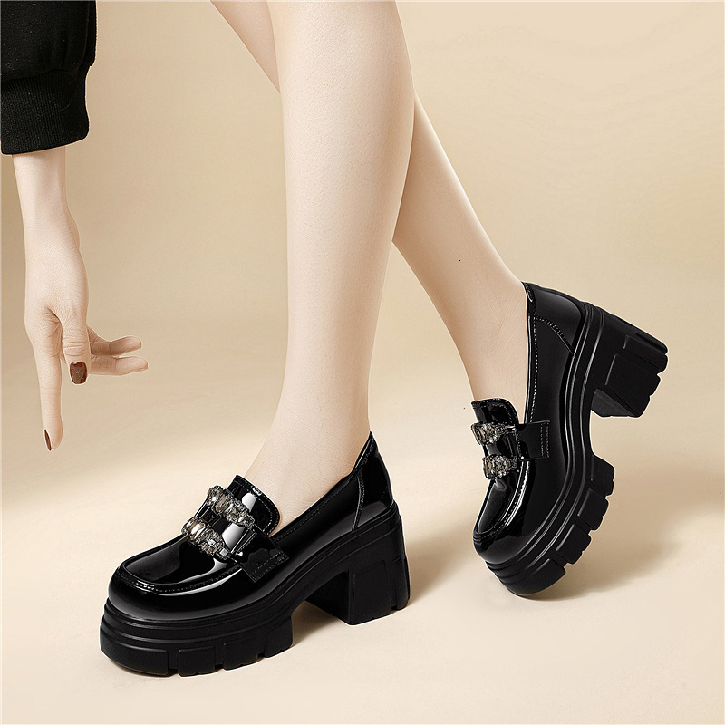 2025 new height increasing loafers designer fashionable multifunctional comfortable women's shoes