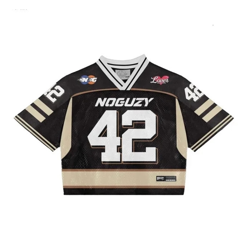 High street trendy sportswear series olive letter striped short-sleeved T-shirt Gothic retro y2k Harajuku versatile couple tops 240626