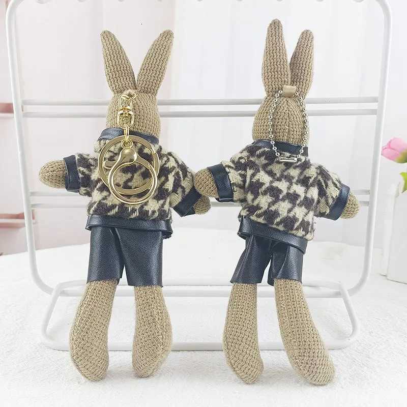 Rabbit Cute Plush Doll Keychain Creative Keychain Bag Pendant Plush Toy Shirt Fashion Rabbit Ornaments Children Christmas GiftXJ250928
