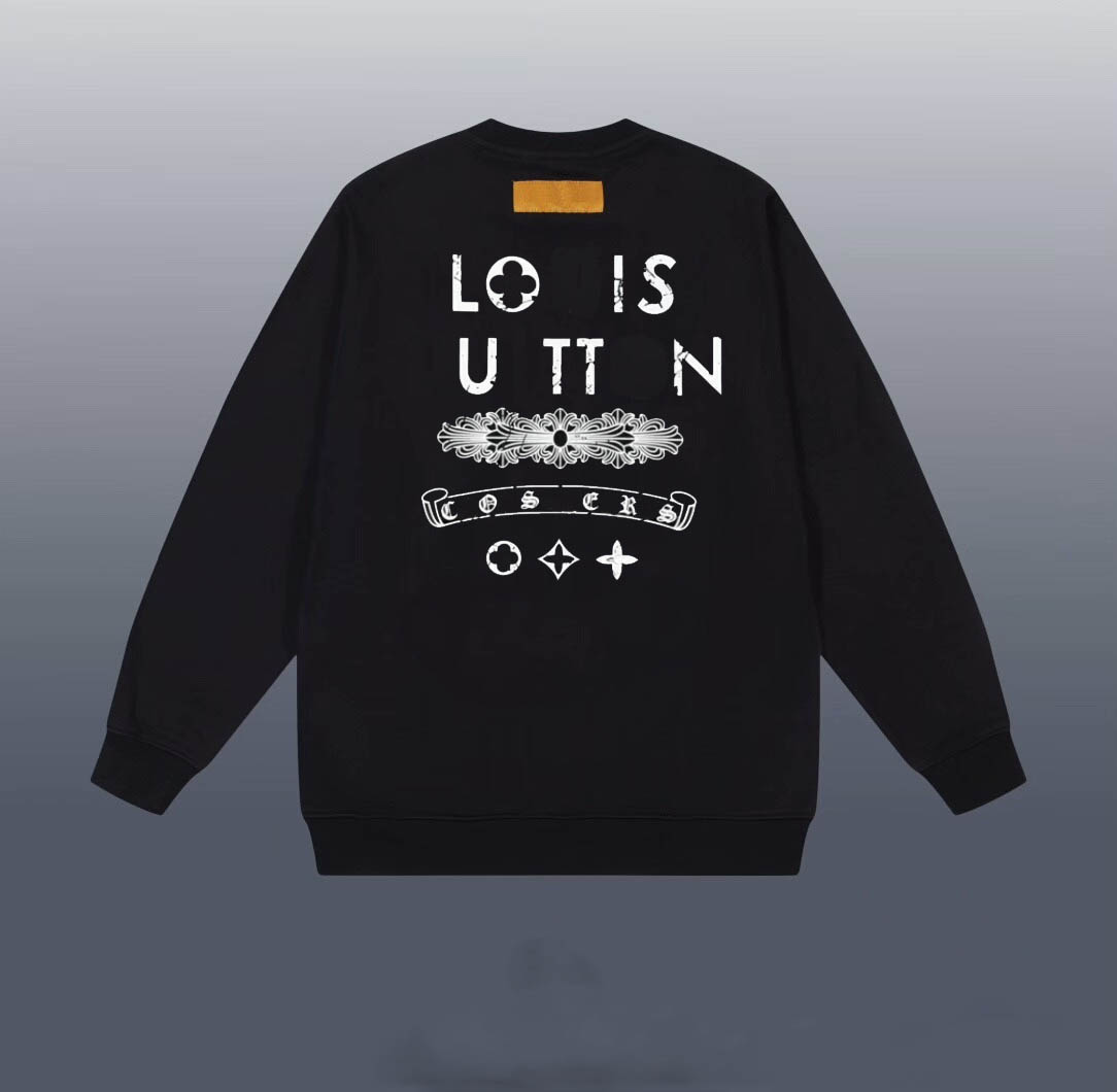 Brand sportswear, European and American style pullovers, men's long-sleeved round-neck fashionable casual pullover sportswear, women's casual pullover