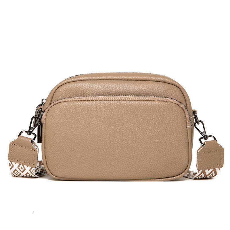designer bag Luxury bag Genuine Leather Women's New Trendy Fashion Niche Single Shoulder Crossbody Top Layer Cowhide Small Square Bag