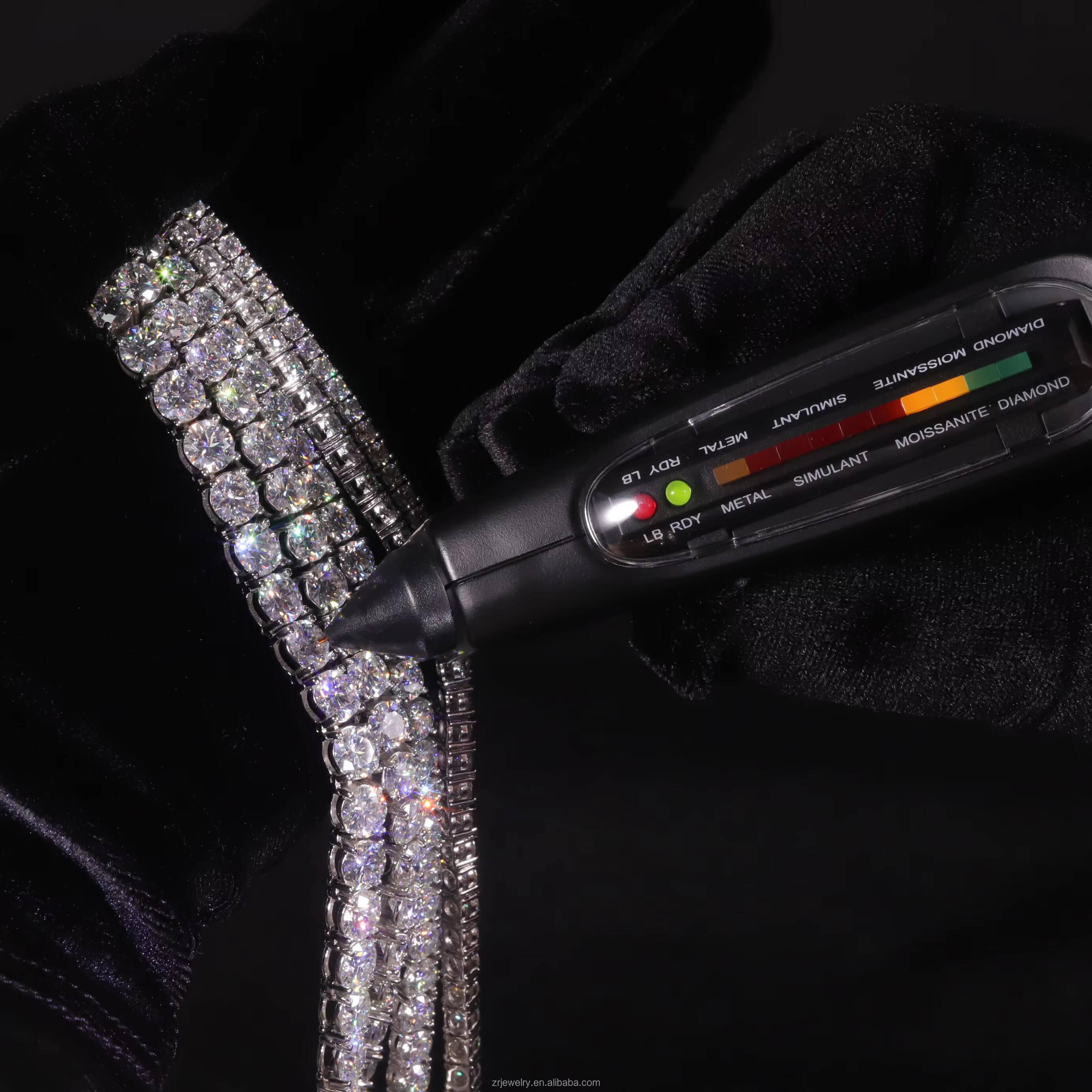 Wholesale S925 Sterling Silver VVS Moissanite Tennis Bracel