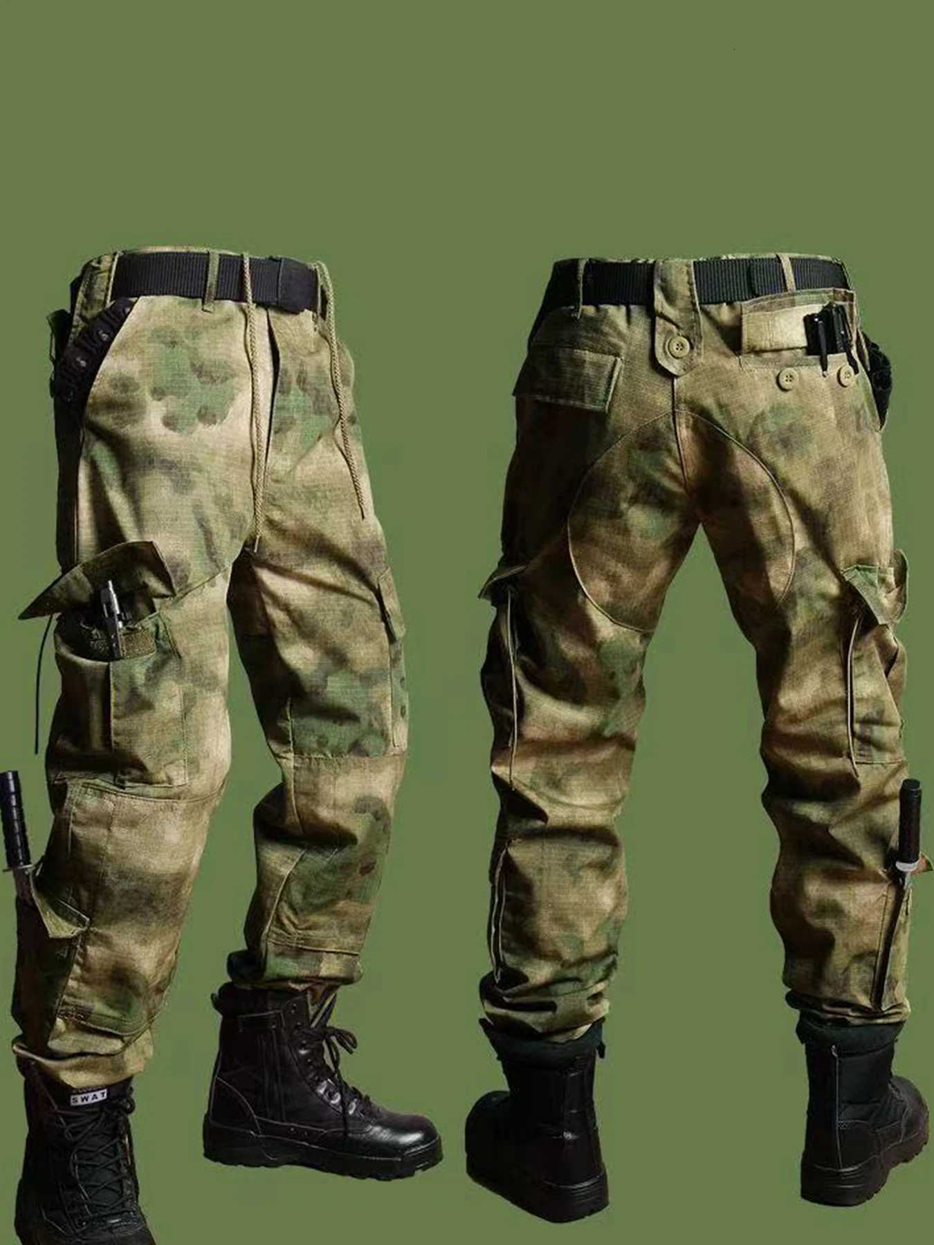 Tactical Jacket Pants Mens Clothing Outfit Camouflage Military ACU Uniform 2PC Set Training Wear Security Officer Uniforms W250928