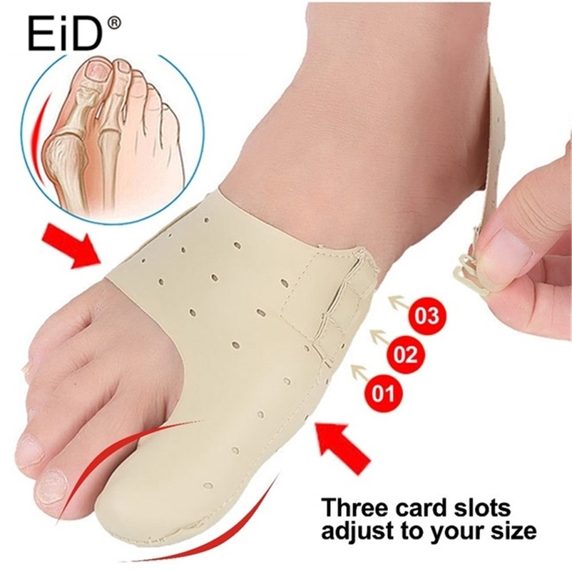 Shoe Parts Accessories EiD Leather Orthopedic Toes Correction Insoles for Hallux Valgus Foot Corrector Bunion Pads Shoes Pad Big Bone Ort ics Insole 2