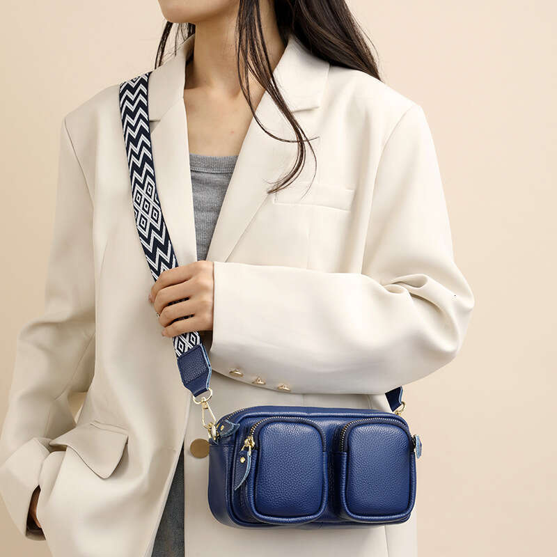 designer bag Luxury bag Genuine Leather Women's New Trendy Multi-Pocket Pillow Fashion Top Layer Cowhide Single Shoulder Crossbody Bag