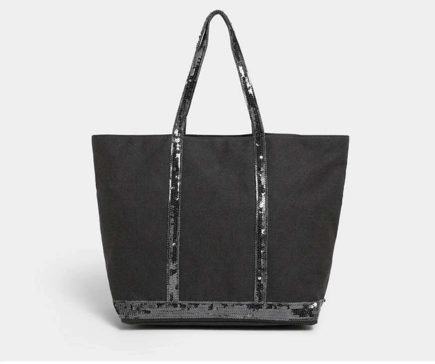 Designer Bags Women Glitter Shoulder Casual Travel Canvas Handbag Sequin Large Capacity Tote Solid Color Fashion Vintage Commuter Bag Hot Selling