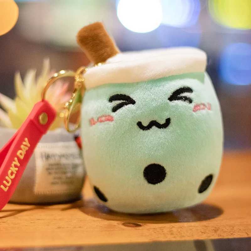 Cute Milk Tea Plush Doll Toys Pendant Bag Accessories Keychain Pendant Bag Car Pendant Childrens GiftsXJ250928