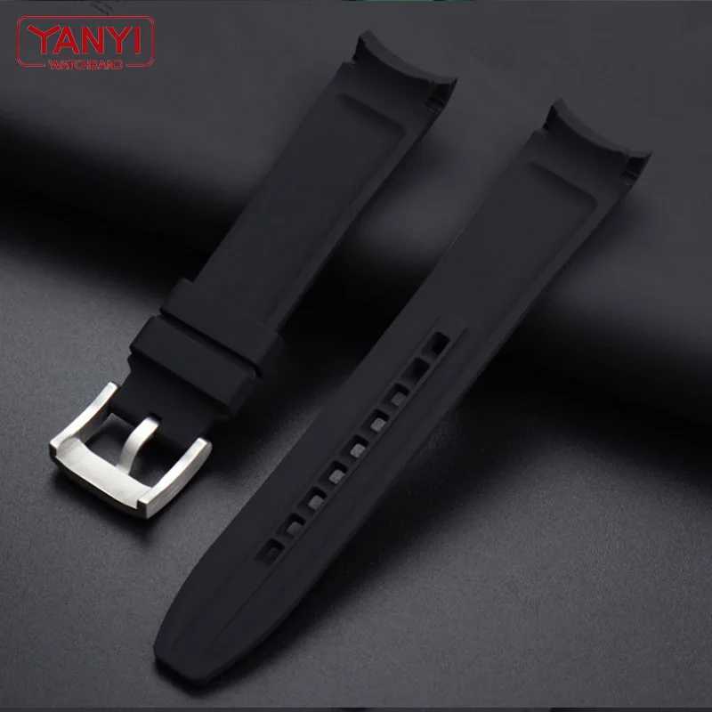 Highquality Rubber WATCHband 18mm 20mm 22mm Bracelet for Seiko omega moon band curved end WATCH strAP W250928