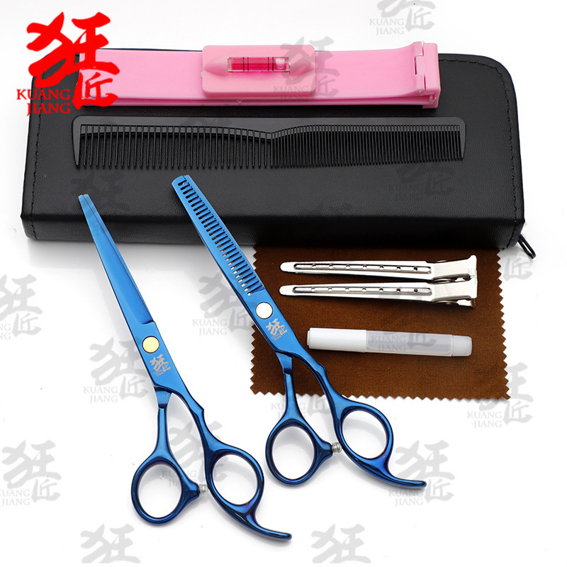 Professional Japan 440C 6 Hair Scissors Haircut Scissor Thinning Barber Cutting Shears Hairdresser Scissors Barbershop Set 250530