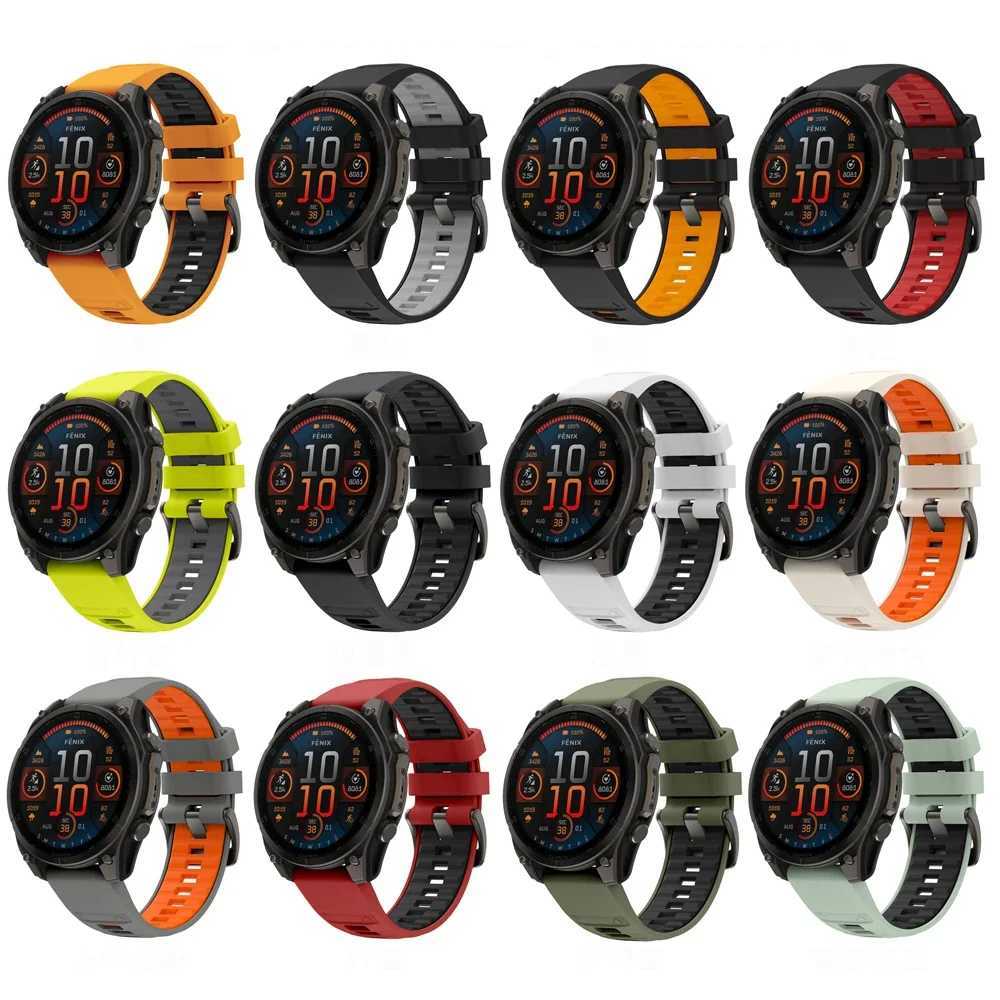 Fenix8 Watch Band For Garmin Fenix 8 47mm 51mm E 7 7XEpix Pro6 6X 5X PlusEnduro 3 QuickFit 26mm 22mm Silicone Strap Bracelet W250928