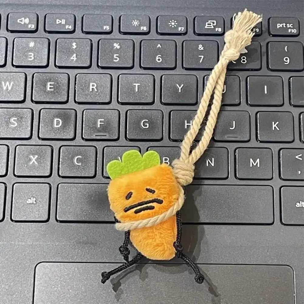 Cute Carrot Plush Doll Keychain Creative Backpack Charm Pendant For Girls Women Decorative Gift Soft Stuffed Animal Toy 55cmXJ250928