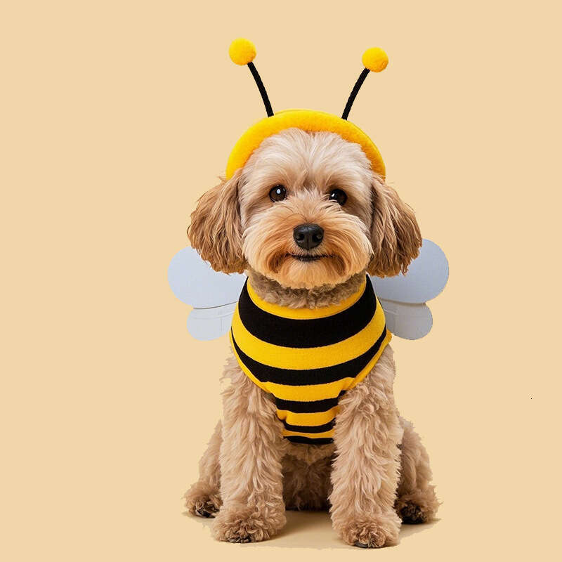 2025 New Halloween Pet Dog Clothes Bee Character Dress Up Costume Product