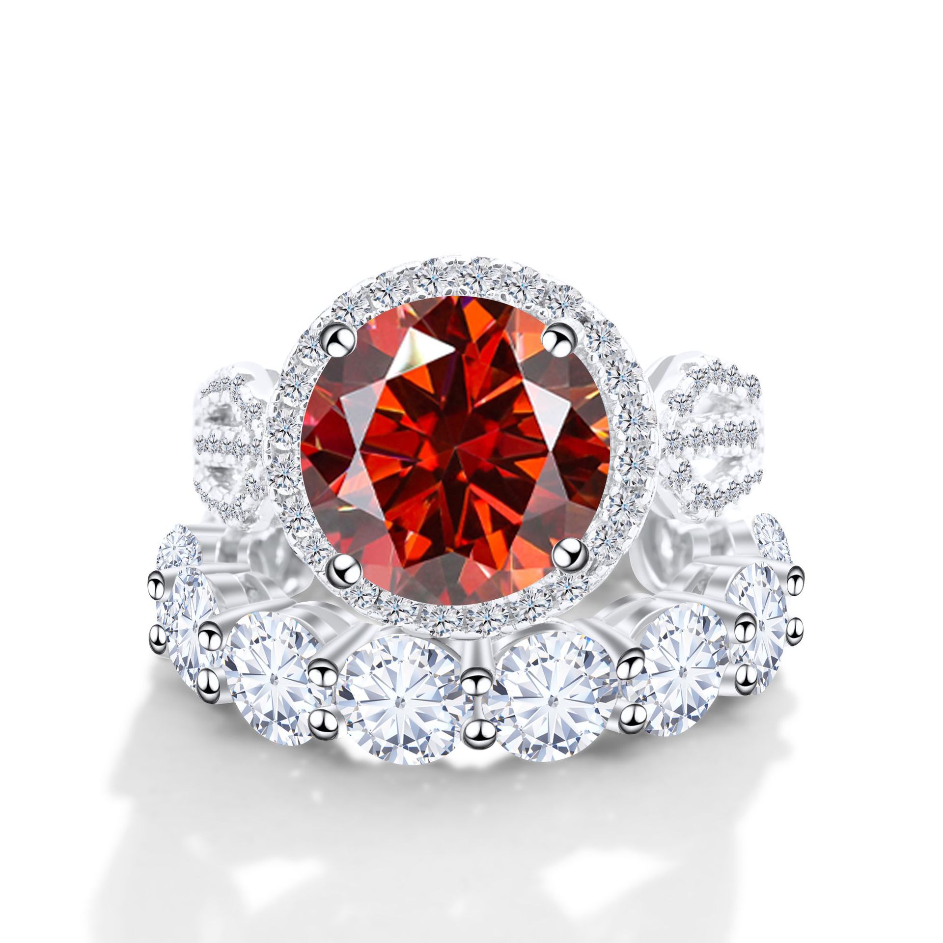 Designer ring for women men ring 925 sterling silver 12CT moissanite luxury ring with box set with GRA certificate can pass diamond testing, wedding r