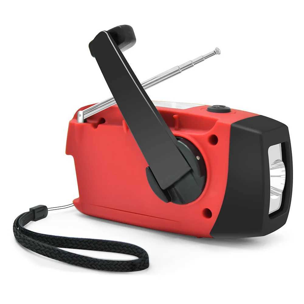 Outdoor Camping Emergency Radio Solar Hand Crank Dynamo Radio FMAMNOAA 2000Mah Phone Charger Power Bank Flashlight SOS C250928