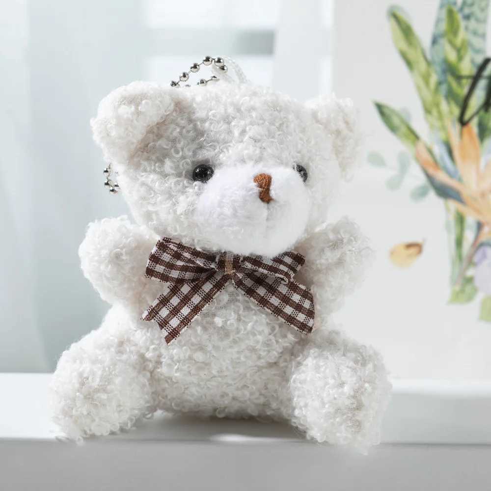 Cute Soft Stuffed Bear Key Chain Mini Teddy Bear Plush Keyrings Party Wedding Xmas Decoration Gifts Kids Keychain Pendant 1PCXJ250928