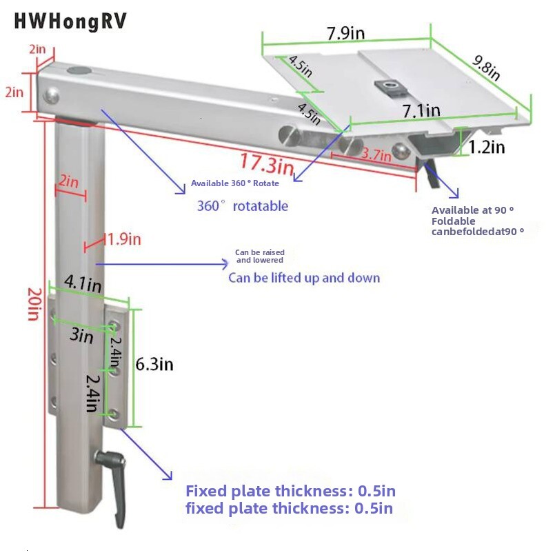 Sofa with Dual Rotation Function for Van, RV, Camper Truck Accessories, Travel Trailer