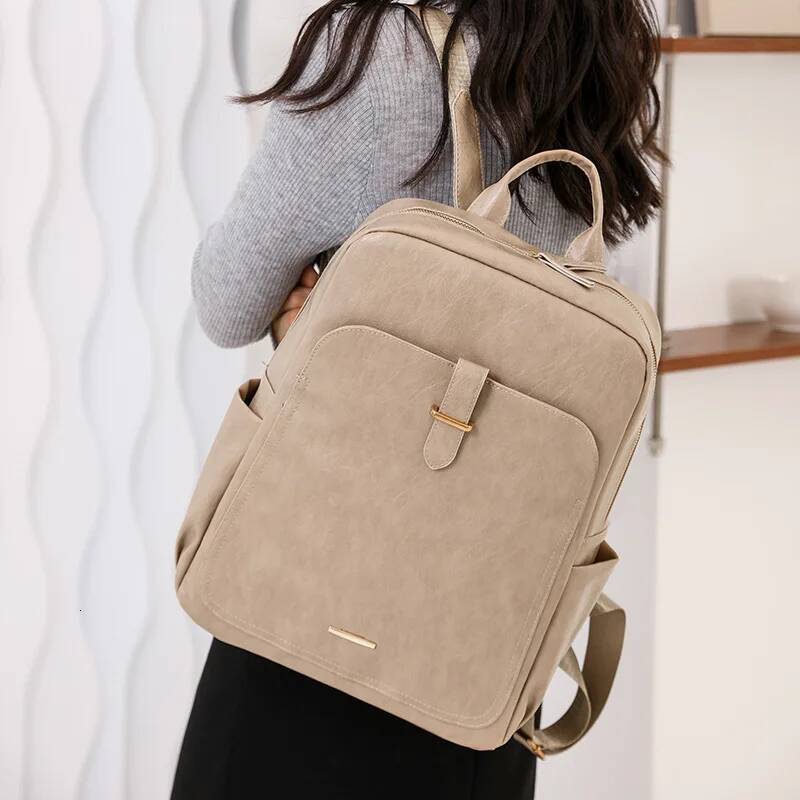 New Korean Style Versatile Backpack For Women Fashionable Outdoor travel bag, large capacity retro business computer backpack high-quality