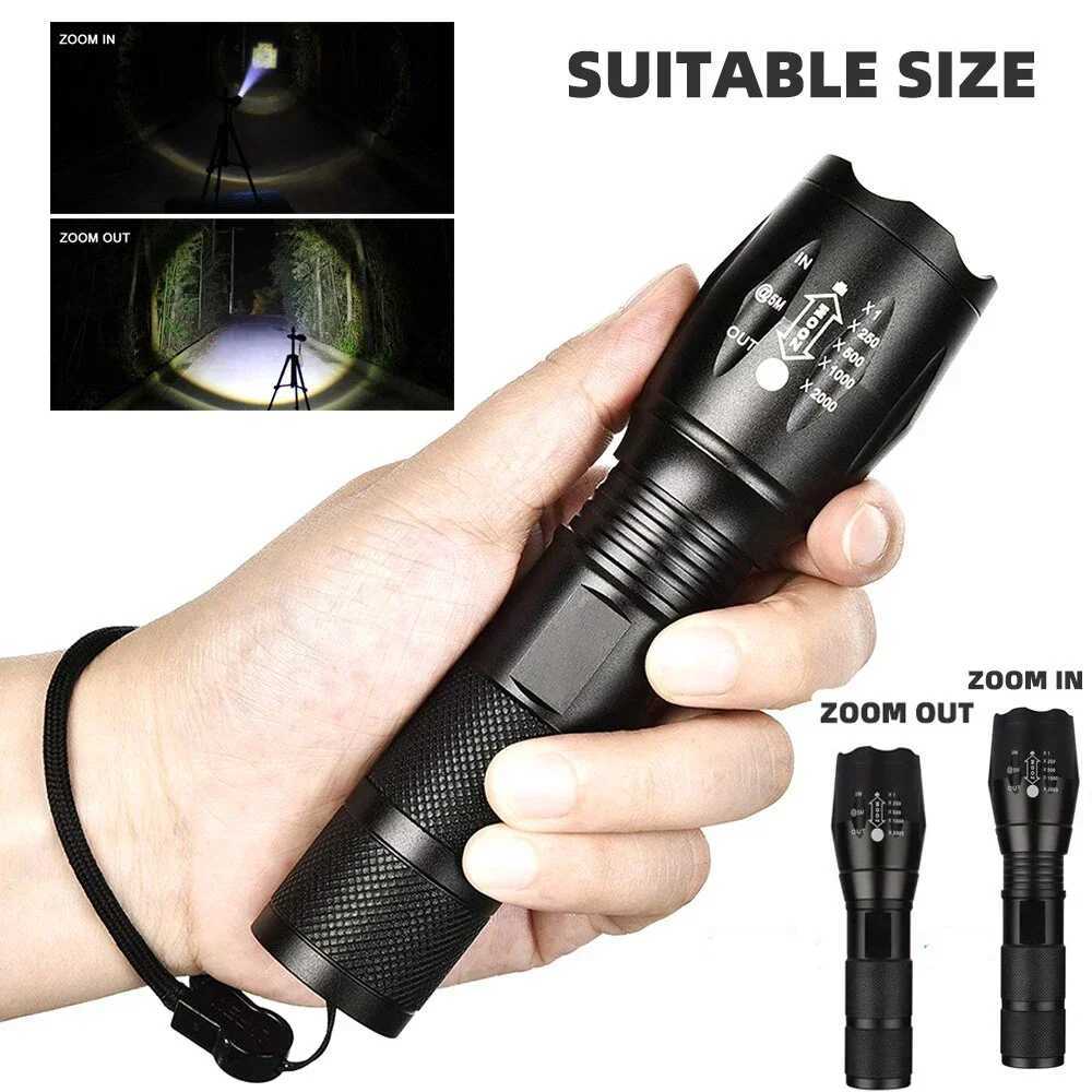 Outdoor handheld Flashlight Small Strong Light Portable Outdoor Rechargeable Super Bright Work Light Multifunctional Flashlight C250928