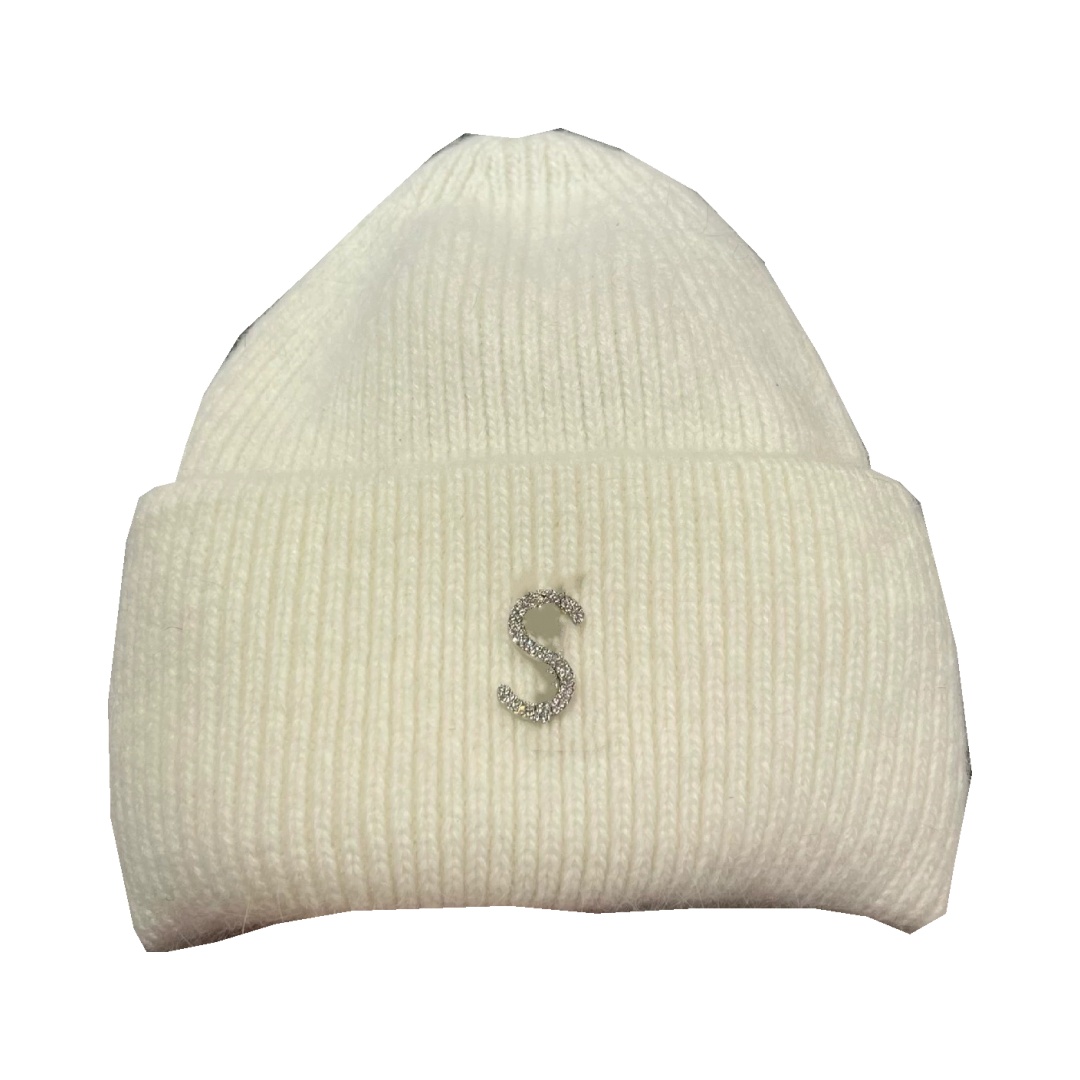 hat designer designer hat for womens Winter Nordic warm long rabbit fur knitted hat Korean style fashionable simple enlarged hat