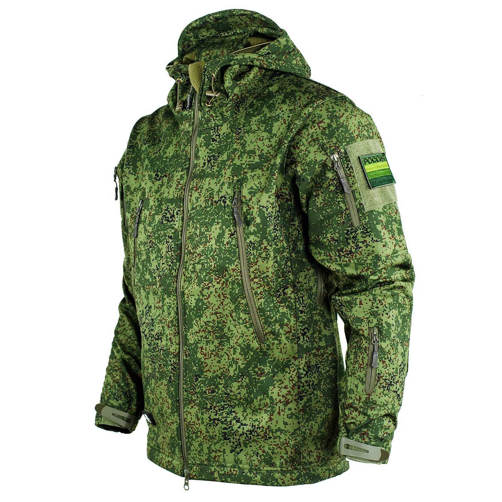 Tactical Uniform Equipment Camouflage Outdoor Winter Suit Husband Fleece Softshe Warm Windproof W250928