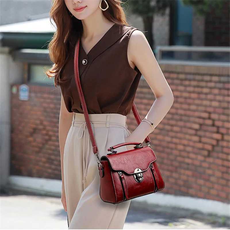 Fashion Small Square Bag For Women Luxury Designer Handbags High Quality Female Bag PU Leather Flap Crossbody Shoulder Bag Bolsa Z250928