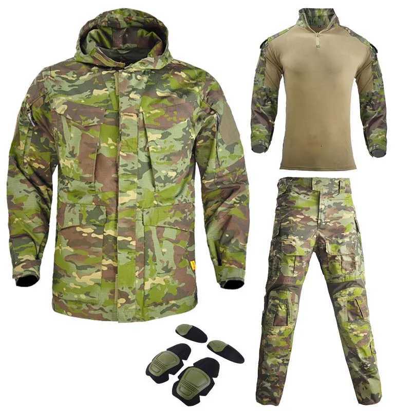 Men Outdoor Tactic JacketG3 Pantsshirt with Pad Hunting Clothes Outfit Combat Uniform Suits Airsoft Windproof W250928