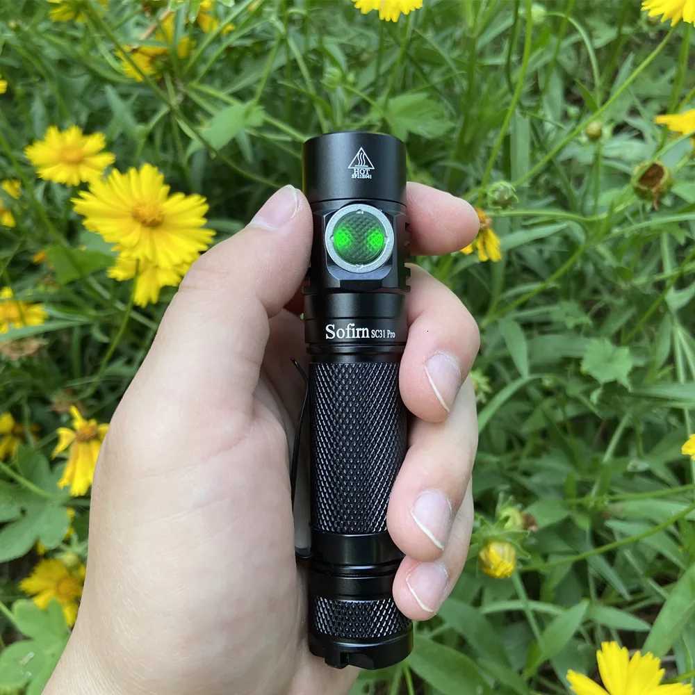 Sofirn SC31 Pro SST40 LED 2000LM Anduril Outdoor Tactical Flashlight Powerful Rechargeable USB C 18650 Torch1 D250928