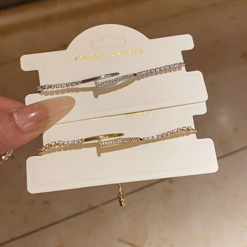 Bracelet Designer Luxury jewelry for women Zircon inlay charm chain copper plated with 18K gold Exquisite High-end Elegant and fashion Festival Holida