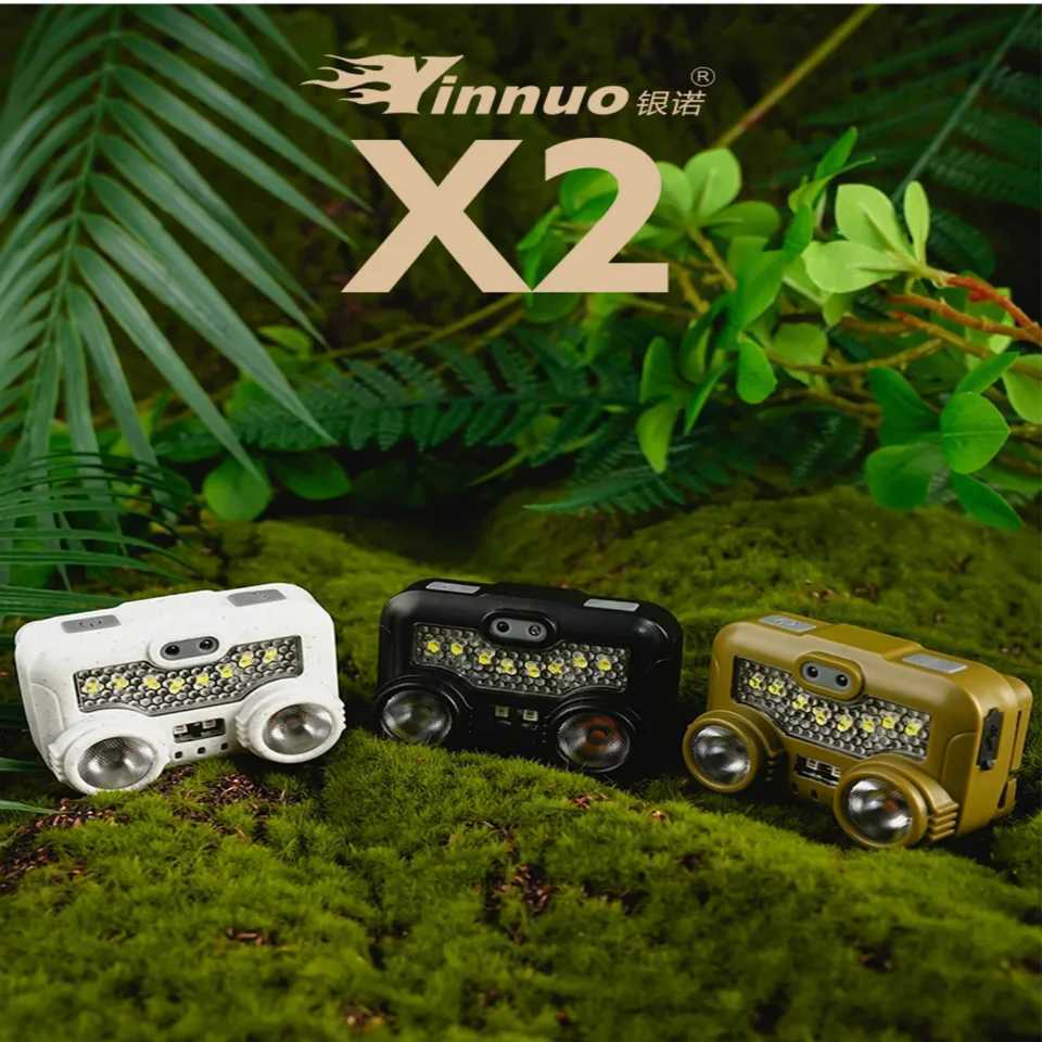 Powerful LED Headlamp IPX4 Waterproof Emergency Head Flashlight 260LM LED Headlamp 1000mAh for Outdoor Fishing Camping Hiking C250928