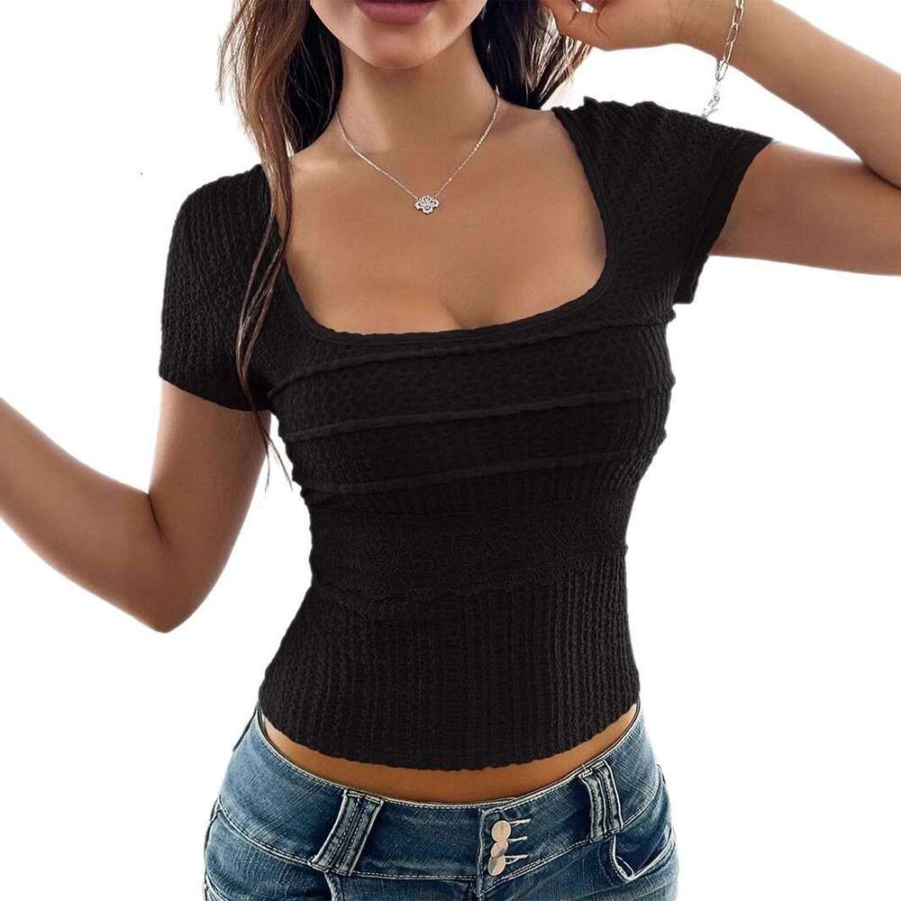 2025 Y2K Hot Girl Sexy Mesh Short Sleeve T-Shirt Women's Clothing