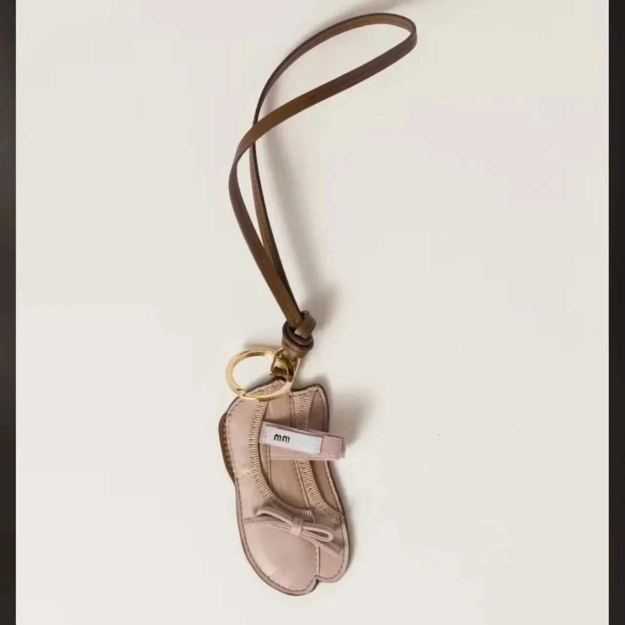 Luxury Blue shirt bag pendant leather pendant brand design mini ballet shoes jewelry bag charm clothing personalized pendant Y250928