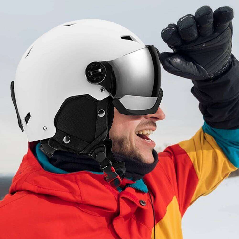 Winter Ski For Men Women ABS Shell Protective EPS Foam Safety Skiing Helmet With Goggles Outdoor Sports Snowboard Cap