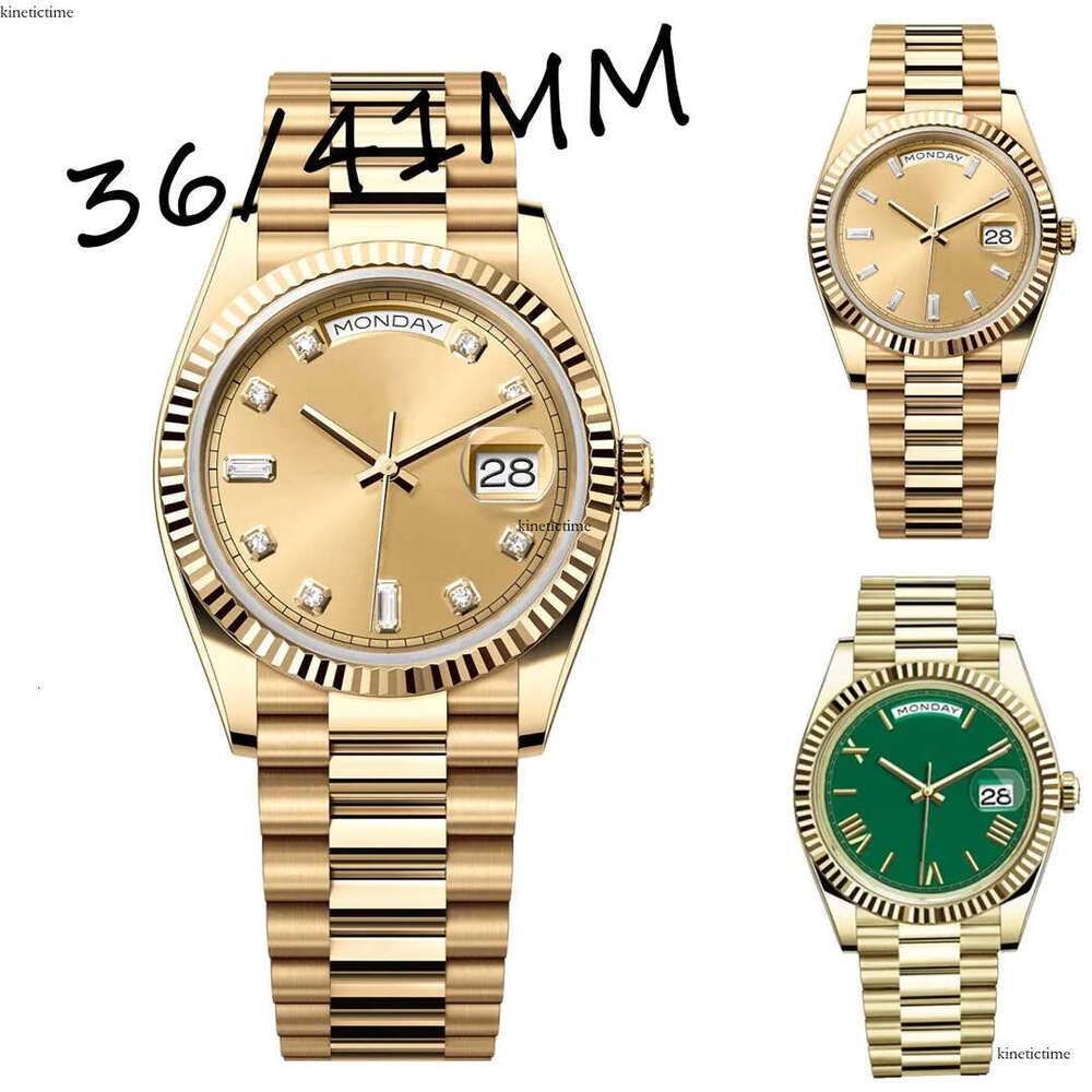 Date 36/41MM Women Mens designer watches high quality automatic movement Full stainless steel Gold watch lady Super Luminous Wristwatch Montre de luxe