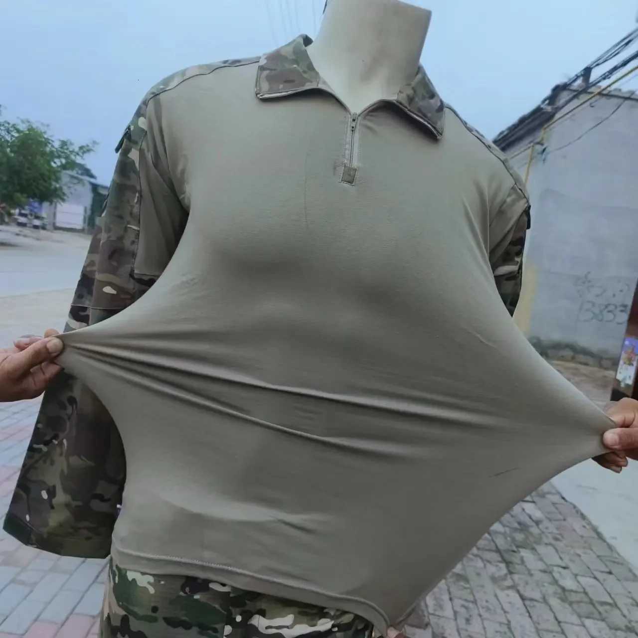 Tactical Suits Outdoor Hunting Training Sets Camo Combat Unifirm Ripstop Cargo Pants Men Working Clothes Trousers Wearresisting W250928