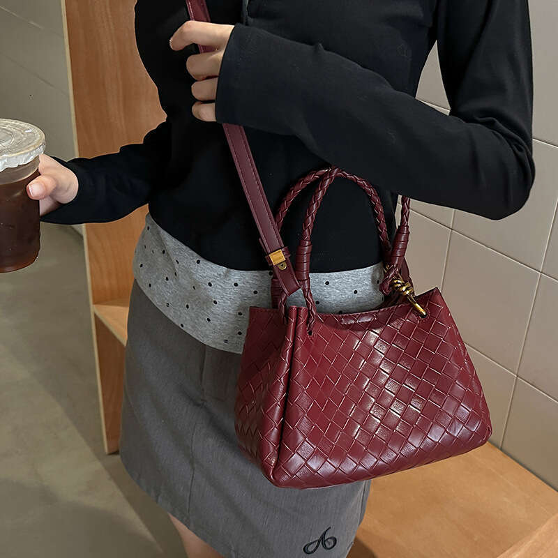 designer bag Luxury bag Woven Handheld Basket Bucket Parachute B Brand Same Style Women's Single Shoulder Crossbody Lucky Bag
