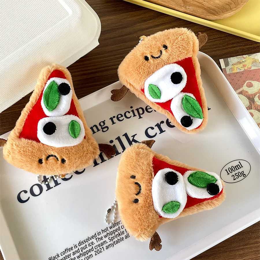 Kawaii Simulated pizza Plush Cat Doll Pendant Girl Backpack Doll Pendant Couple Bag Keychain Decorative Creative Cute Gift ToysXJ250928