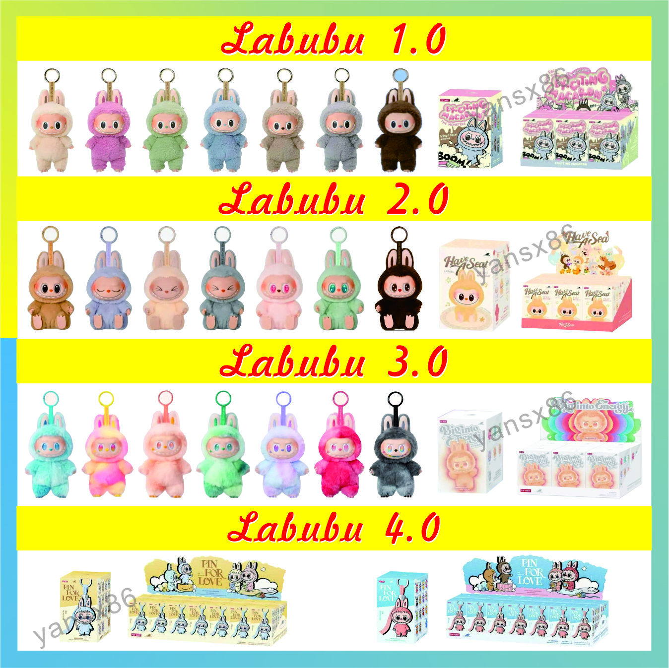 Labubu cute plush doll, blind box toy V1 V2 V3 V4series,Labubu plush toy,Labubu Blind Box labubu doll