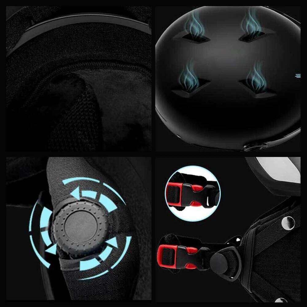 Winter Ski For Men Women ABS Shell Protective EPS Foam Safety Skiing Helmet With Goggles Outdoor Sports Snowboard Cap